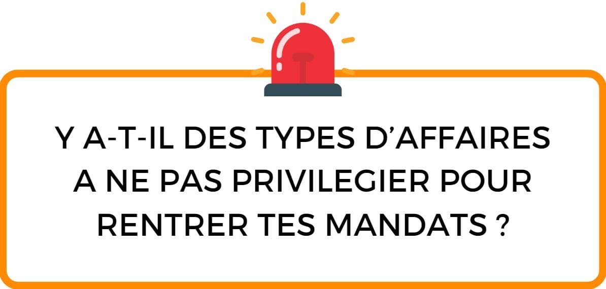 prospection commerces types affaires eviter